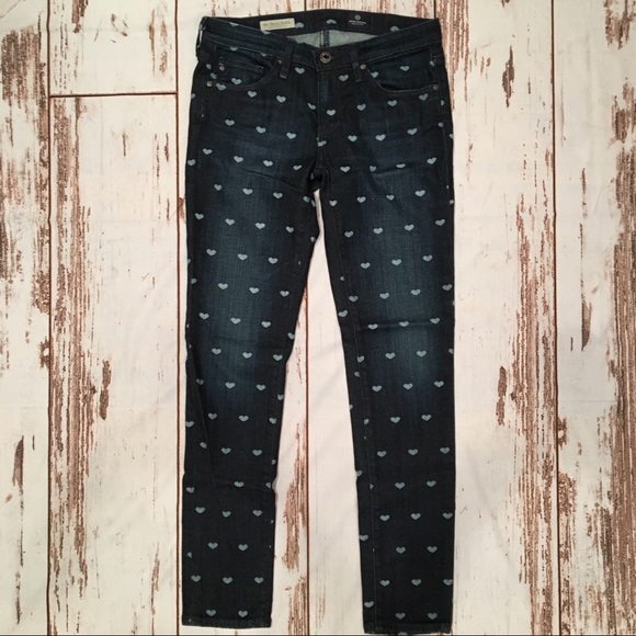 AG Adriano Goldschmeid Stevie ankle hearts sz 26 - Picture 2 of 8